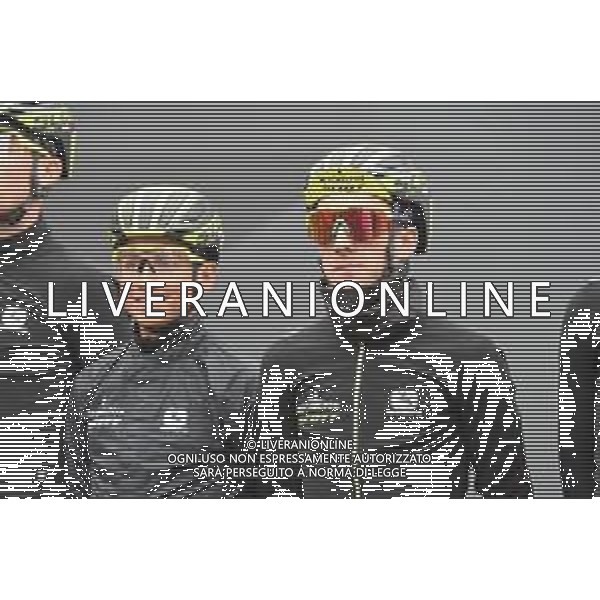 12-05-2019 Giro D\'italia; Tappa 02 Bologna - Fucecchio; 2019, Mitchelton - Scott; Yates, Simon; Chaves Rubio, Johan Estaban; Bologna Piazza Maggiore; - PARTENZA ©SIROTTI / AGENZIA ALDO LIVERANI SAS
