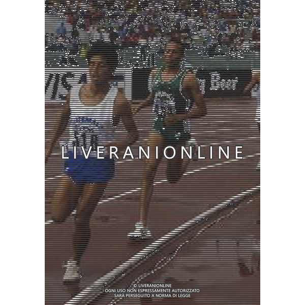 RETROSPETTIVA SAID AOUITA ATLETICA ROMA 1987 NELLA FOTO SAID AOUITA AG ALDO LIVERANI SAS