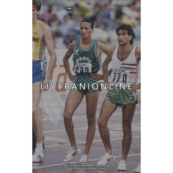 RETROSPETTIVA SAID AOUITA ATLETICA ROMA 1987 NELLA FOTO SAID AOUITA AG ALDO LIVERANI SAS