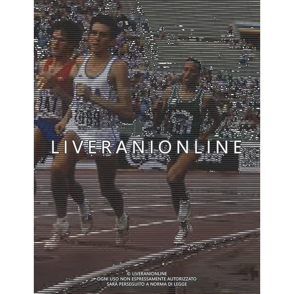 RETROSPETTIVA SAID AOUITA ATLETICA ROMA 1987 NELLA FOTO SAID AOUITA AG ALDO LIVERANI SAS