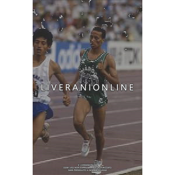 RETROSPETTIVA SAID AOUITA ATLETICA ROMA 1987 NELLA FOTO SAID AOUITA AG ALDO LIVERANI SAS