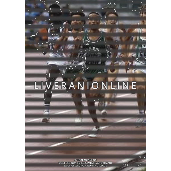 RETROSPETTIVA SAID AOUITA ATLETICA ROMA 1987 NELLA FOTO SAID AOUITA AG ALDO LIVERANI SAS