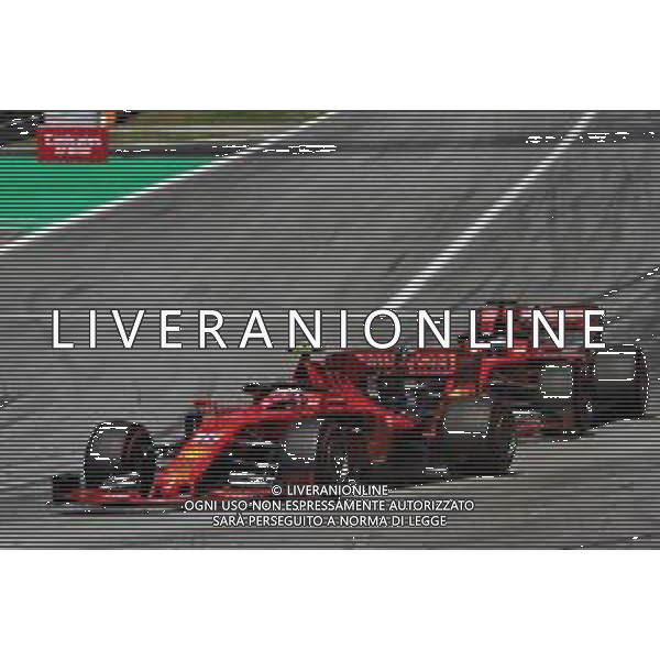 Charles Leclerc (MON) Ferrari SF90 leads team mate Sebastian Vettel (GER) Ferrari SF90. 12.05.2019. Formula 1 World Championship, Rd 5, Spanish Grand Prix, Barcelona, Spain, Race Day. AG ALDO LIVERANI-ONLY ITALY