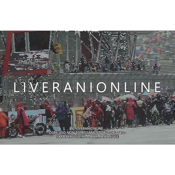 IMOLA 12 05 2019 SUPERBIKE GARA DUE ANNULLATA PER LA PIOGGIA NELLA FOTO GARA ANNULLATA LE DUCATI SU PIT LANE ©SANNA / AGENZIA ALDO LIVERANI SAS