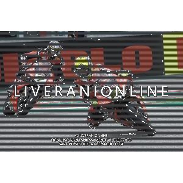 IMOLA 12 05 2019 SUPERBIKE GARA DUE ANNULLATA PER LA PIOGGIA NELLA FOTO ALVARO BAUTISTA E CHAZ DAVIES ©SANNA / AGENZIA ALDO LIVERANI SAS