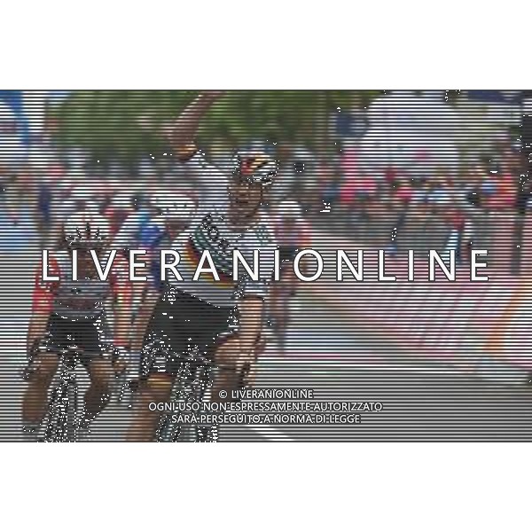 12-05-2019 Giro D\'italia; Tappa 02 Bologna - Fucecchio; 2019, Bora - Hansgrohe; Ackermann, Pascal; Fucecchio; - ARRIVO E PODIO ©SIROTTI / AGENZIA ALDO LIVERANI SAS