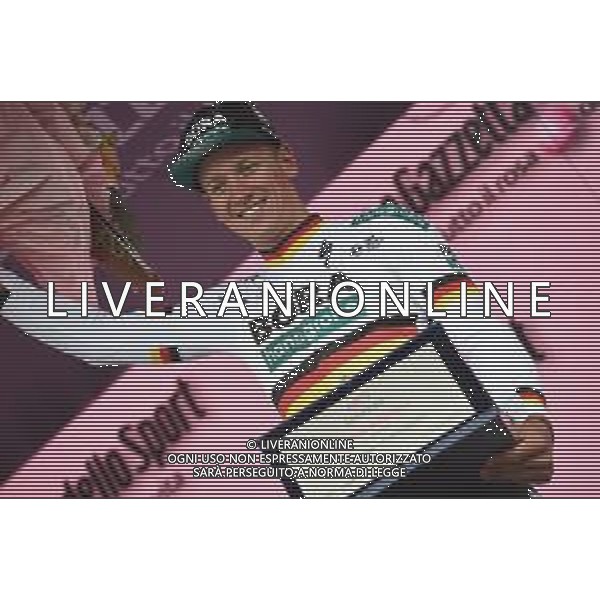 12-05-2019 Giro D\'italia; Tappa 02 Bologna - Fucecchio; 2019, Bora - Hansgrohe; Ackermann, Pascal; Bartali, Gino; Fucecchio; - ARRIVO E PODIO ©SIROTTI / AGENZIA ALDO LIVERANI SAS
