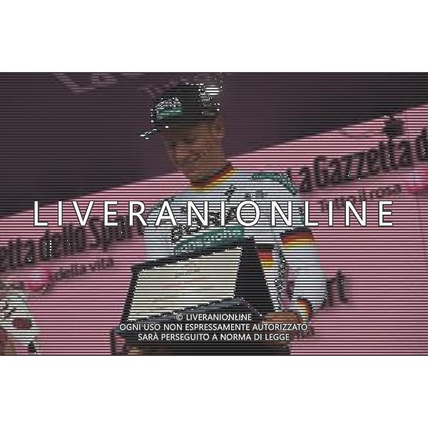 12-05-2019 Giro D\'italia; Tappa 02 Bologna - Fucecchio; 2019, Bora - Hansgrohe; Ackermann, Pascal; Bartali, Gino; Fucecchio; - ARRIVO E PODIO ©SIROTTI / AGENZIA ALDO LIVERANI SAS