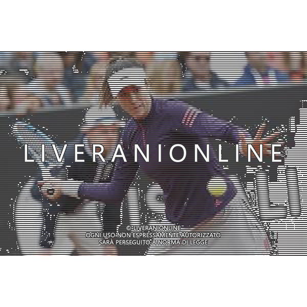 Roma 13/05/2019 - INTERNAZIONALI BNL D\' Italia 2019 - Saisai Zheng vs Gabrine Muguruza nella foto: Gabrine Muguruza ©Claudio Zamagni/Agenzia Aldo Liverani s.a.s. Gabrine Muguruza in action during the Woman Singles match between Saisai Zheng and Gabrine Muguruza at the The Internazionali BNL d\'Italia 2019 at Foro Italico on May 13, 2015 in Rome, Italy. / AGENZIA ALDO LIVERANI SAS