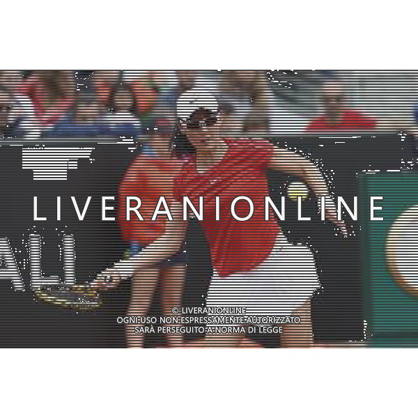Roma 13/05/2019 - INTERNAZIONALI BNL D\' Italia 2019 - Saisai Zheng vs Gabrine Muguruza nella foto: Saisai Zheng ©Claudio Zamagni/Agenzia Aldo Liverani s.a.s. Saisai Zheng in action during the Woman Singles match between Saisai Zheng and Gabrine Muguruza at the The Internazionali BNL d\'Italia 2019 at Foro Italico on May 13, 2015 in Rome, Italy. / AGENZIA ALDO LIVERANI SAS