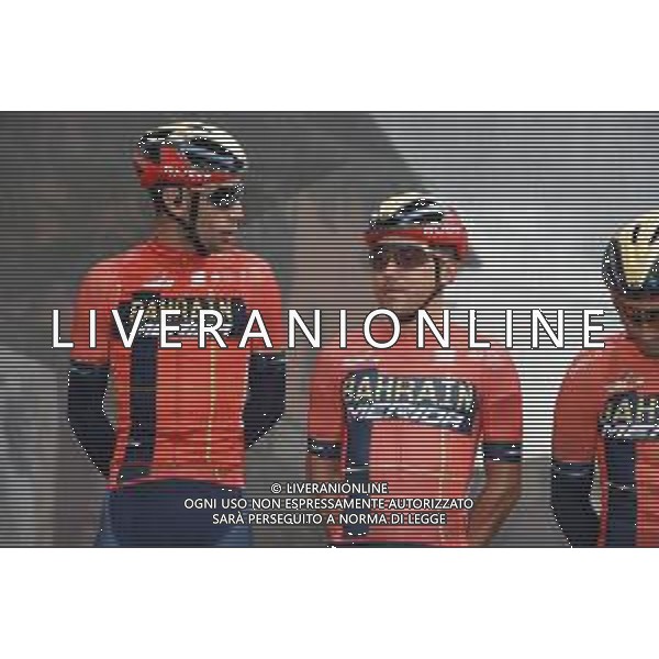 13-05-2019 Giro D\'italia; Tappa 03 Vinci - Orbetello; 2019, Bahrain - Merida; Nibali, Vincenzo; Pozzovivo, Domenico; Vinci; ©SIROTTI / AGENZIA ALDO LIVERANI SAS