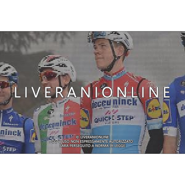 13-05-2019 Giro D\'italia; Tappa 03 Vinci - Orbetello; 2019, Deceunick - Quickstep; Viviani, Elia; Jungels, Bob; Vinci; ©SIROTTI / AGENZIA ALDO LIVERANI SAS