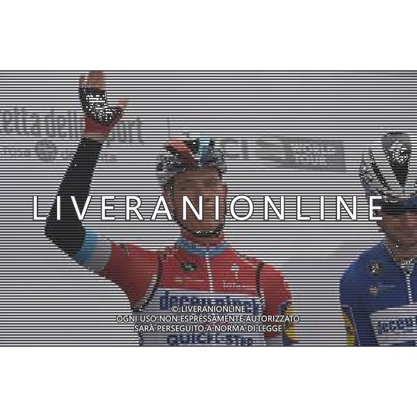 13-05-2019 Giro D\'italia; Tappa 03 Vinci - Orbetello; 2019, Deceunick - Quickstep; Jungels, Bob; Vinci; ©SIROTTI / AGENZIA ALDO LIVERANI SAS