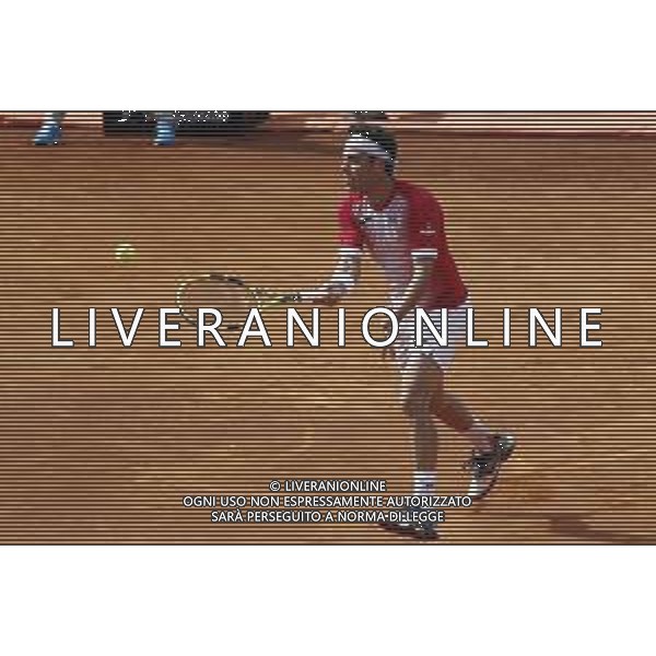 Roma 13/05/2019 - INTERNAZIONALI BNL D\' Italia 2019 - Alex de Minaur vs Marco Cecchinato nella foto: Marco Cecchinato ©Claudio Zamagni/Agenzia Aldo Liverani s.a.s. Marco Cecchinato in action during the Woman Singles match between Alex de Minaur and Marco Cecchinato at the The Internazionali BNL d\'Italia 2019 at Foro Italico on May 13, 2015 in Rome, Italy. / AGENZIA ALDO LIVERANI SAS
