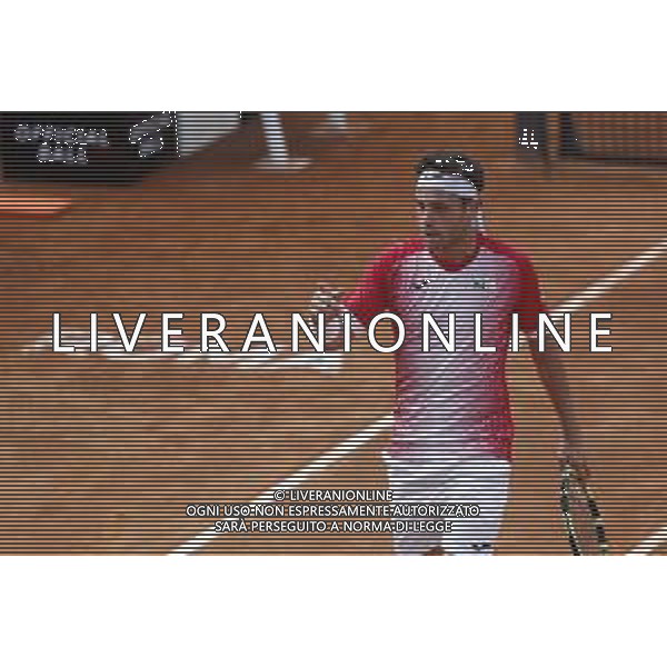 Roma 13/05/2019 - INTERNAZIONALI BNL D\' Italia 2019 - Alex de Minaur vs Marco Cecchinato nella foto: Marco Cecchinato ©Claudio Zamagni/Agenzia Aldo Liverani s.a.s. Marco Cecchinato during the Woman Singles match between Alex de Minaur and Marco Cecchinato at the The Internazionali BNL d\'Italia 2019 at Foro Italico on May 13, 2015 in Rome, Italy. / AGENZIA ALDO LIVERANI SAS