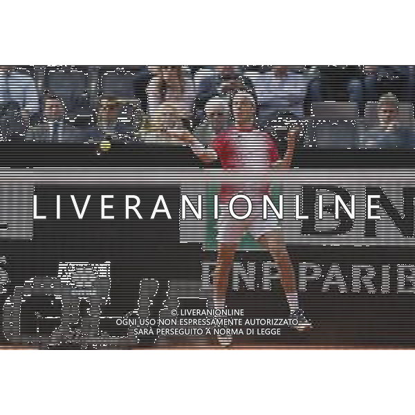 Roma 13/05/2019 - INTERNAZIONALI BNL D\' Italia 2019 - Alex de Minaur vs Marco Cecchinato nella foto: Marco Cecchinato ©Claudio Zamagni/Agenzia Aldo Liverani s.a.s. Marco Cecchinato in action during the Woman Singles match between Alex de Minaur and Marco Cecchinato at the The Internazionali BNL d\'Italia 2019 at Foro Italico on May 13, 2015 in Rome, Italy. / AGENZIA ALDO LIVERANI SAS