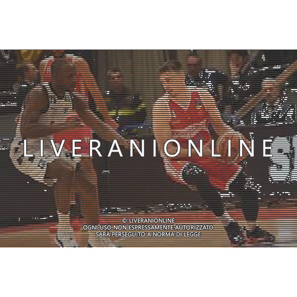 VIRTUS BOLOGNA - VARESE BASKET SERIE A1 12.05.2019 NELLA FOTO ALEKSA AVRAMOVIC e DAVID COURNOOH ©OPTIMAFOTO / AGENZIA ALDO LIVERANI SAS