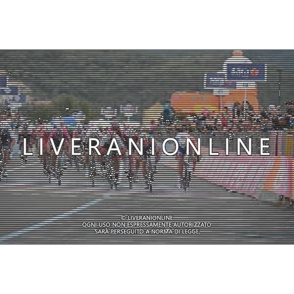 13-05-2019 Giro D\'italia; Tappa 03 Vinci - Orbetello; 2019, Uae - Emirates; 2019, Deceunick - Quickstep; 2019, Bora - Hansgrohe; 2019, Groupama - Fdj; Gaviria Rendon, Fernando; Viviani, Elia; Ackermann, Pascal; Demare, Arnaud; Orbetello; ©SIROTTI / AGENZIA ALDO LIVERANI SAS