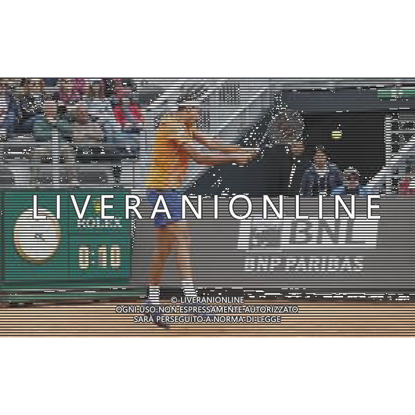 Roma 13/05/2019 - INTERNAZIONALI BNL D\' Italia 2019 - Lorenzo Sonego vs Karen Khachaanov nella foto: Lorenzo Sonego ©Claudio Zamagni/Agenzia Aldo Liverani s.a.s. Lorenzo Sonego in action during the Woman Singles match between Lorenzo Sonego and Karen Khachaanov at the The Internazionali BNL d\'Italia 2019 at Foro Italico on May 13, 2015 in Rome, Italy. / AGENZIA ALDO LIVERANI SAS
