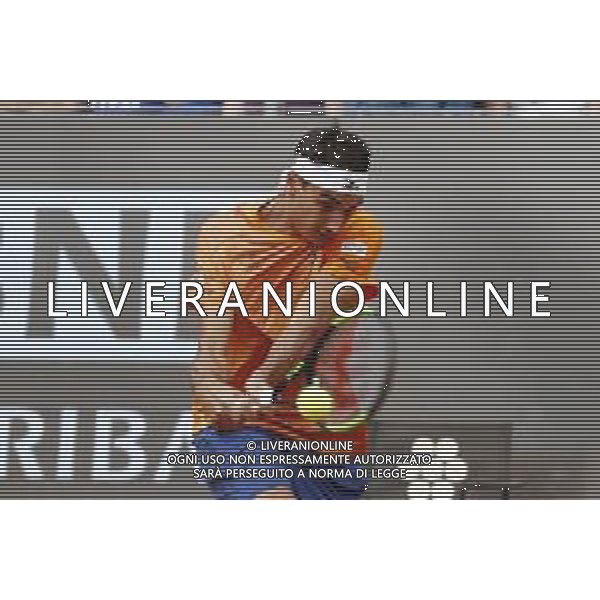 Roma 13/05/2019 - INTERNAZIONALI BNL D\' Italia 2019 - Lorenzo Sonego vs Karen Khachaanov nella foto: Lorenzo Sonego ©Claudio Zamagni/Agenzia Aldo Liverani s.a.s. Lorenzo Sonego in action during the Woman Singles match between Lorenzo Sonego and Karen Khachaanov at the The Internazionali BNL d\'Italia 2019 at Foro Italico on May 13, 2015 in Rome, Italy. / AGENZIA ALDO LIVERANI SAS