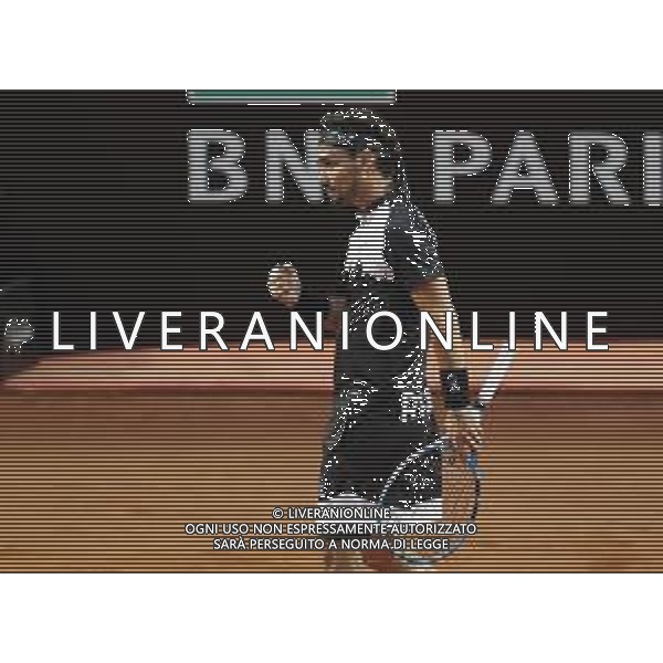 Roma 13/05/2019 - INTERNAZIONALI BNL D\' Italia 2019 - Jo-Wilfried Tsonga vs Fabio Fognini nella foto: Esultanza Fabio Fognini ©Claudio Zamagni/Agenzia Aldo Liverani s.a.s. Fabio Fognini in action during the Mens Singles match between Jo-Wilfried Tsonga and Fabio Fognini at the The Internazionali BNL d\'Italia 2019 at Foro Italico on May 13, 2015 in Rome, Italy. / AGENZIA ALDO LIVERANI SAS