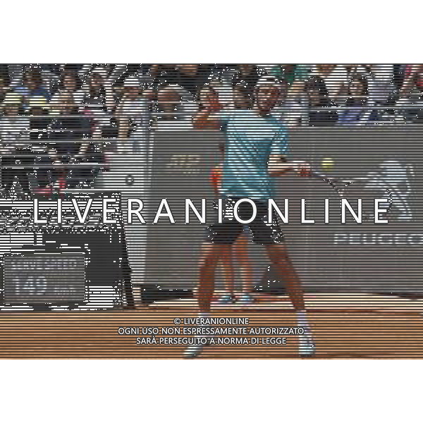 Roma 13/05/2019 - INTERNAZIONALI BNL D\' Italia 2019 - Marin Clinic vs Andrea Basso - nella foto: Andrea Basso ©Claudio Zamagni/Agenzia Aldo Liverani s.a.s. Andrea Basso during the mens match between Marin Clinic and Andrea Basso at the The Internazionali BNL d\'Italia 2019 at Foro Italico on May 14, 2019 in Rome, Italy./ AGENZIA ALDO LIVERANI SAS