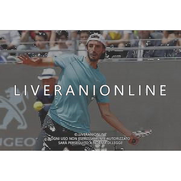 Roma 13/05/2019 - INTERNAZIONALI BNL D\' Italia 2019 - Marin Clinic vs Andrea Basso - nella foto: Andrea Basso ©Claudio Zamagni/Agenzia Aldo Liverani s.a.s. Andrea Basso during the mens match between Marin Clinic and Andrea Basso at the The Internazionali BNL d\'Italia 2019 at Foro Italico on May 14, 2019 in Rome, Italy./ AGENZIA ALDO LIVERANI SAS