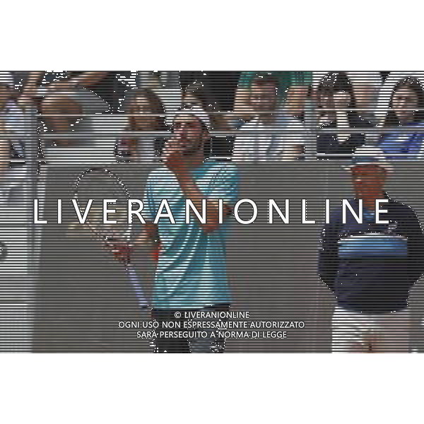 Roma 13/05/2019 - INTERNAZIONALI BNL D\' Italia 2019 - Marin Clinic vs Andrea Basso - nella foto: Andrea Basso ©Claudio Zamagni/Agenzia Aldo Liverani s.a.s. Andrea Basso during the mens match between Marin Clinic and Andrea Basso at the The Internazionali BNL d\'Italia 2019 at Foro Italico on May 14, 2019 in Rome, Italy./ AGENZIA ALDO LIVERANI SAS