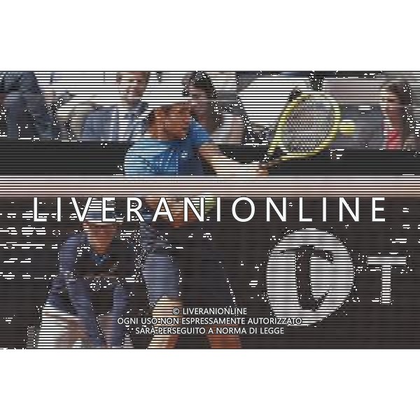 Roma 13/05/2019 - INTERNAZIONALI BNL D\' Italia 2019 - Alexander Zverev vs Matteo Berrettini - nella foto: Matteo Berrettini ©Claudio Zamagni/Agenzia Aldo Liverani s.a.s. Matteo Berrettini during the mens match between Alexander Zverev and Matteo Berrettini at the The Internazionali BNL d\'Italia 2019 at Foro Italico on May 14, 2019 in Rome, Italy. / AGENZIA ALDO LIVERANI SAS