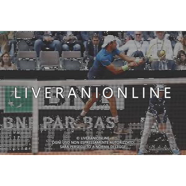 Roma 13/05/2019 - INTERNAZIONALI BNL D\' Italia 2019 - Alexander Zverev vs Matteo Berrettini - nella foto: Matteo Berrettini©Claudio Zamagni/Agenzia Aldo Liverani s.a.s. Matteo Berrettini during the mens match between Alexander Zverev and Matteo Berrettini at the The Internazionali BNL d\'Italia 2019 at Foro Italico on May 14, 2019 in Rome, Italy. / AGENZIA ALDO LIVERANI SAS