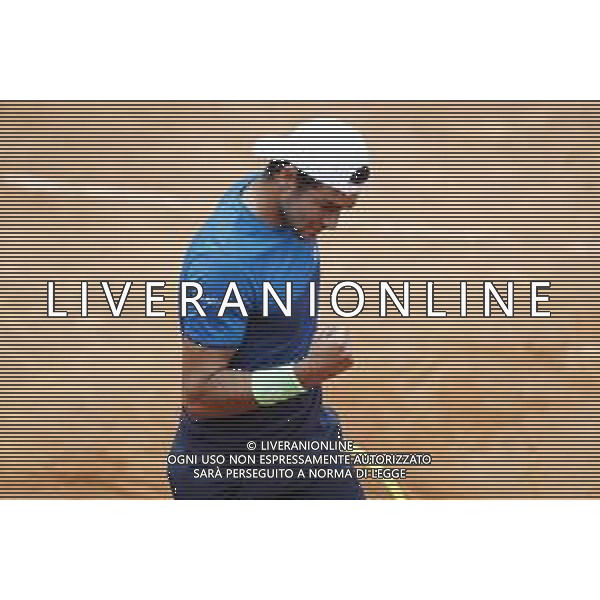 Roma 13/05/2019 - INTERNAZIONALI BNL D\' Italia 2019 - Alexander Zverev vs Matteo Berrettini - nella foto: Matteo Berrettini©Claudio Zamagni/Agenzia Aldo Liverani s.a.s. Matteo Berrettini during the mens match between Alexander Zverev and Matteo Berrettini at the The Internazionali BNL d\'Italia 2019 at Foro Italico on May 14, 2019 in Rome, Italy. / AGENZIA ALDO LIVERANI SAS