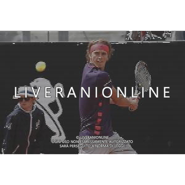 Roma 13/05/2019 - INTERNAZIONALI BNL D\' Italia 2019 - Alexander Zverev vs Matteo Berrettini - nella foto: Alexander Zverev©Claudio Zamagni/Agenzia Aldo Liverani s.a.s. Alexander Zverev during the mens match between Alexander Zverev and Matteo Berrettini at the The Internazionali BNL d\'Italia 2019 at Foro Italico on May 14, 2019 in Rome, Italy. / AGENZIA ALDO LIVERANI SAS