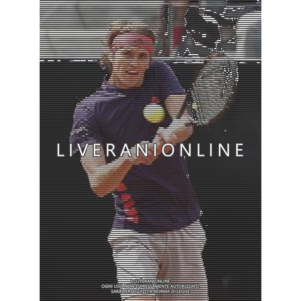 Roma 13/05/2019 - INTERNAZIONALI BNL D\' Italia 2019 - Alexander Zverev vs Matteo Berrettini - nella foto: Alexander Zverev ©Claudio Zamagni/Agenzia Aldo Liverani s.a.s. Alexander Zverev during the mens match between Alexander Zverev and Matteo Berrettini at the The Internazionali BNL d\'Italia 2019 at Foro Italico on May 14, 2019 in Rome, Italy. / AGENZIA ALDO LIVERANI SAS