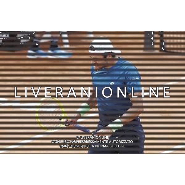 Roma 13/05/2019 - INTERNAZIONALI BNL D\' Italia 2019 - Alexander Zverev vs Matteo Berrettini - nella foto: Esultanza Matteo Berrettini©Claudio Zamagni/Agenzia Aldo Liverani s.a.s. Matteo Berrettini during the mens match between Alexander Zverev and Matteo Berrettini at the The Internazionali BNL d\'Italia 2019 at Foro Italico on May 14, 2019 in Rome, Italy. / AGENZIA ALDO LIVERANI SAS