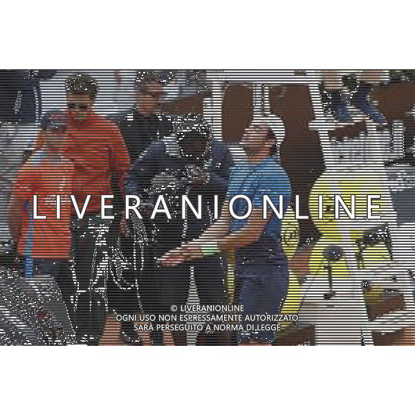 Roma 13/05/2019 - INTERNAZIONALI BNL D\' Italia 2019 - Alexander Zverev vs Matteo Berrettini - nella foto: Esultanza Matteo Berrettini ©Claudio Zamagni/Agenzia Aldo Liverani s.a.s. during the mens match between Alexander Zverev and Matteo Berrettini at the The Internazionali BNL d\'Italia 2019 at Foro Italico on May 14, 2019 in Rome, Italy. / AGENZIA ALDO LIVERANI SAS