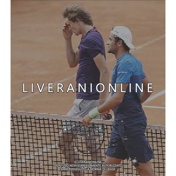Roma 13/05/2019 - INTERNAZIONALI BNL D\' Italia 2019 - Alexander Zverev vs Matteo Berrettini - nella foto: delusione Alexander Zverev Esultanza Matteo Berrettini ©Claudio Zamagni/Agenzia Aldo Liverani s.a.s. delusion of Alexander Zverev and esultino of Matteo Berrettini during the mens match between Alexander Zverev and Matteo Berrettini at the The Internazionali BNL d\'Italia 2019 at Foro Italico on May 14, 2019 in Rome, Italy. / AGENZIA ALDO LIVERANI SAS