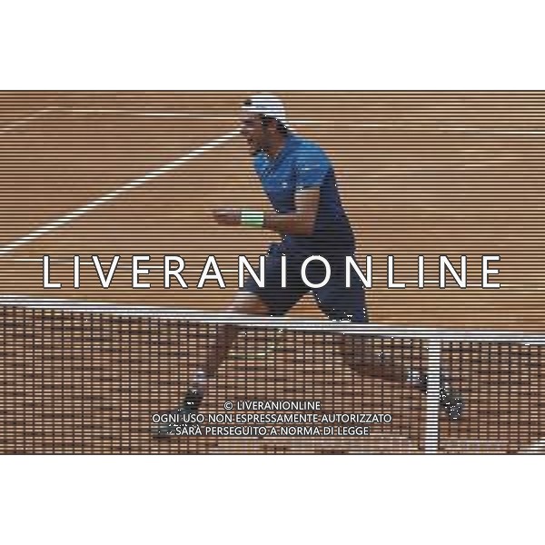 Roma 13/05/2019 - INTERNAZIONALI BNL D\' Italia 2019 - Alexander Zverev vs Matteo Berrettini - nella foto: Esultanza Matteo Berrettini ©Claudio Zamagni/Agenzia Aldo Liverani s.a.s. Matteo Berrettini during the mens match between Alexander Zverev and Matteo Berrettini at the The Internazionali BNL d\'Italia 2019 at Foro Italico on May 14, 2019 in Rome, Italy. / AGENZIA ALDO LIVERANI SAS