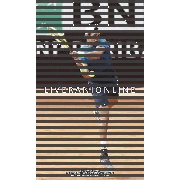 Roma 13/05/2019 - INTERNAZIONALI BNL D\' Italia 2019 - Alexander Zverev vs Matteo Berrettini - nella foto: Matteo Berrettini ©Claudio Zamagni/Agenzia Aldo Liverani s.a.s. Matteo Berrettini during the mens match between Alexander Zverev and Matteo Berrettini at the The Internazionali BNL d\'Italia 2019 at Foro Italico on May 14, 2019 in Rome, Italy. / AGENZIA ALDO LIVERANI SAS