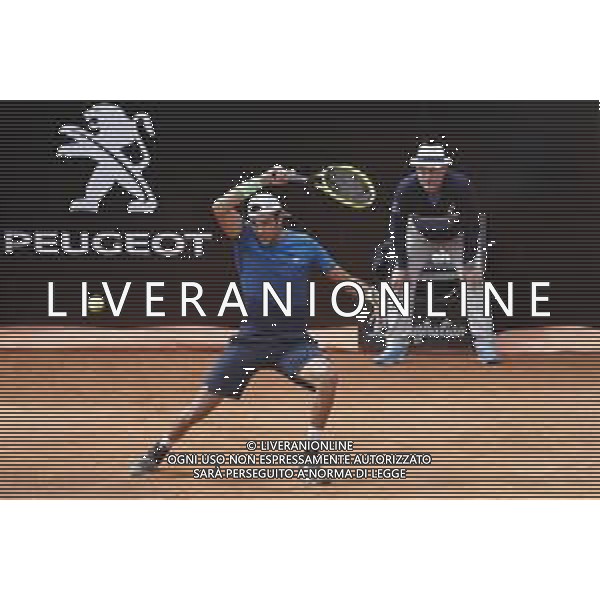Roma 13/05/2019 - INTERNAZIONALI BNL D\' Italia 2019 - Alexander Zverev vs Matteo Berrettini - nella foto: Esultanza Matteo Berrettini ©Claudio Zamagni/Agenzia Aldo Liverani s.a.s. Matteo Berrettini during the mens match between Alexander Zverev and Matteo Berrettini at the The Internazionali BNL d\'Italia 2019 at Foro Italico on May 14, 2019 in Rome, Italy. / AGENZIA ALDO LIVERANI SAS