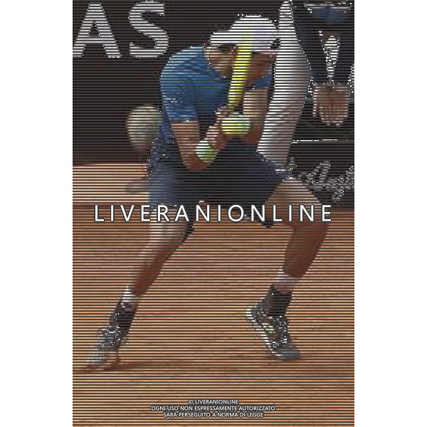 Roma 13/05/2019 - INTERNAZIONALI BNL D\' Italia 2019 - Alexander Zverev vs Matteo Berrettini - nella foto: Matteo Berrettini ©Claudio Zamagni/Agenzia Aldo Liverani s.a.s. Matteo Berrettini during the mens match between Alexander Zverev and Matteo Berrettini at the The Internazionali BNL d\'Italia 2019 at Foro Italico on May 14, 2019 in Rome, Italy. / AGENZIA ALDO LIVERANI SAS