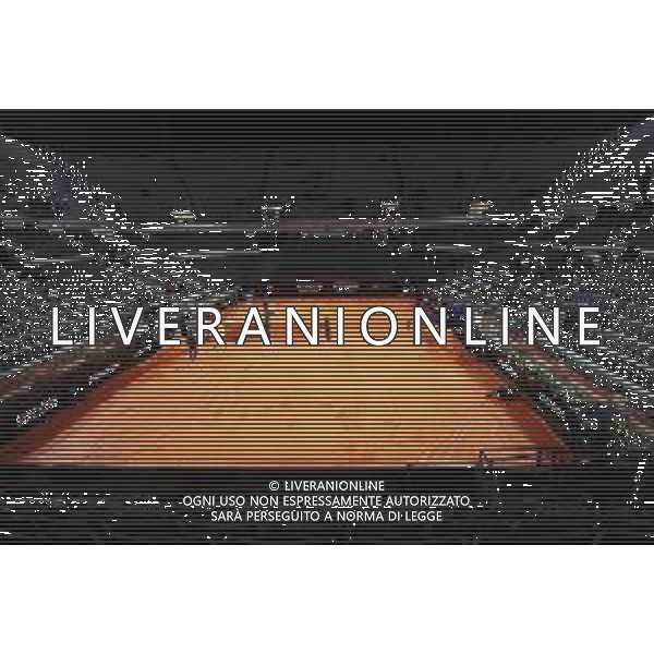 Roma 13/05/2019 - INTERNAZIONALI BNL D\' Italia 2019 - Elina Svitolina vs Victoria Azarenka - nella foto: incontro sospeso per la pioggia sul campo centrale coperto ©Claudio Zamagni/Agenzia Aldo Liverani s.a.s. during the woman match between Elina Svitolina and Victoria Azarenka at the The Internazionali BNL d\'Italia 2019 at Foro Italico on May 14, 2019 in Rome, Italy. / AGENZIA ALDO LIVERANI SAS