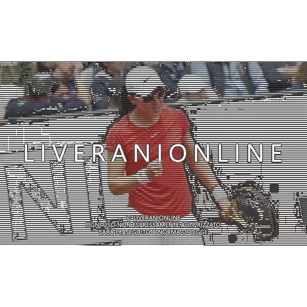 Roma 13/05/2019 - INTERNAZIONALI BNL D\' Italia 2019 - Saisai Zheng vs Gabrine Muguruza nella foto: Saisai Zheng ©Claudio Zamagni/Agenzia Aldo Liverani s.a.s. Saisai Zheng in action during the Woman Singles match between Saisai Zheng and Gabrine Muguruza at the The Internazionali BNL d\'Italia 2019 at Foro Italico on May 13, 2015 in Rome, Italy. / AGENZIA ALDO LIVERANI SAS