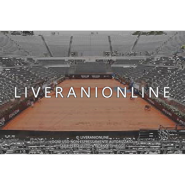 Roma 15/05/2019 - INTERNAZIONALI BNL D\' Italia 2019 - nella foto: la pioggia sul campo centrale coperto ©Claudio Zamagni/Agenzia Aldo Liverani s.a.s. / AGENZIA ALDO LIVERANI SAS