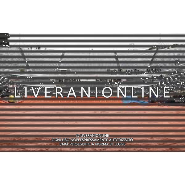 Roma 15/05/2019 - INTERNAZIONALI BNL D\' Italia 2019 - nella foto: la pioggia sul campo centrale coperto ©Claudio Zamagni/Agenzia Aldo Liverani s.a.s. / AGENZIA ALDO LIVERANI SAS