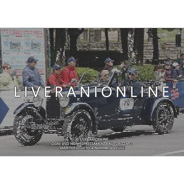 Mauro Ferrari e Andrea ferrari , partenza 1000 miglia 2019, Brescia 15 maggio 2019. Ph Fotolive Simone Venezia / AGENZIA ALDO LIVERANI SAS
