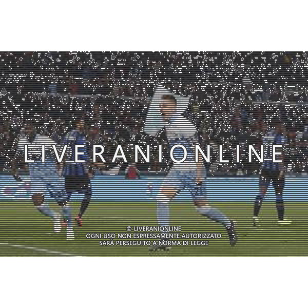 Atalanta - Lazio Finale di Coppa Italia 2019 TIM CUP 15/05/2019 - nella foto: Esultanza dopo il gol di Milinkovic-Savic Serjei (s.s.lazio) ©Claudio Zamagni/Agenzia Aldo Liverani Milinkovic-Savic Serjei (s.s.lazio) Celebrates after scoring a goal during Italian TIM CUP final match between Atalanta and Lazio at Rome Olympic Stadium on May 15 2019 photo credit by Claudio Zamagni/Aldo Liverani Photo Agency / AGENZIA ALDO LIVERANI SAS