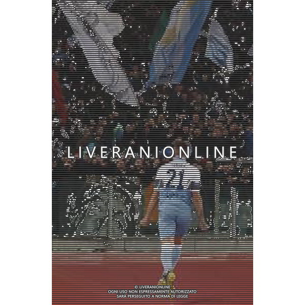 Atalanta - Lazio Finale di Coppa Italia 2019 TIM CUP 15/05/2019 - nella foto: Esultanza dopo il gol di Milinkovic-Savic Serjei (s.s.lazio) ©Claudio Zamagni/Agenzia Aldo Liverani Milinkovic-Savic Serjei (s.s.lazio) Celebrates after scoring a goal during Italian TIM CUP final match between Atalanta and Lazio at Rome Olympic Stadium on May 15 2019 photo credit by Claudio Zamagni/Aldo Liverani Photo Agency / AGENZIA ALDO LIVERANI SAS