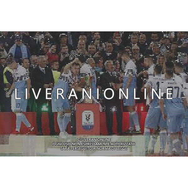 Atalanta - Lazio Finale di Coppa Italia 2019 TIM CUP 15/05/2019 - nella foto: esultanza finale con la coppa - premiazione ©Claudio Zamagni/Agenzia Aldo Liverani final exultation with the trophy during Italian TIM CUP final match between Atalanta and Lazio at Rome Olympic Stadium on May 15 2019 photo credit by Claudio Zamagni/Aldo Liverani Photo Agency / AGENZIA ALDO LIVERANI SAS