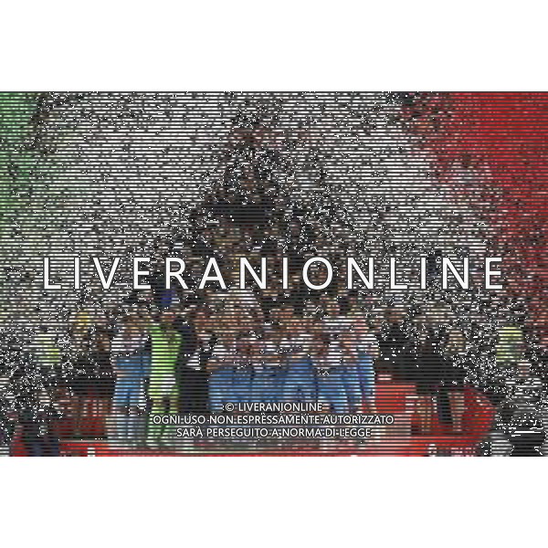 Atalanta - Lazio Finale di Coppa Italia 2019 TIM CUP 15/05/2019 - nella foto: esultanza finale con la coppa - premiazione ©Claudio Zamagni/Agenzia Aldo Liverani final exultation with the trophy during Italian TIM CUP final match between Atalanta and Lazio at Rome Olympic Stadium on May 15 2019 photo credit by Claudio Zamagni/Aldo Liverani Photo Agency / AGENZIA ALDO LIVERANI SAS