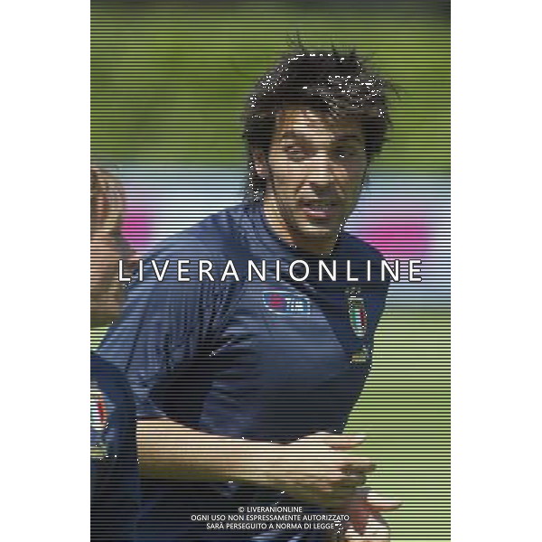 Coverciano 31/05/2005 Raduno e Allenamento della Nazionale Italiana Calcio nella foto gianluigi buffon ph gianni nucci/agenzia aldo liverani